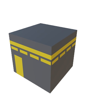 3D Ka'ba model- Free printable for kids