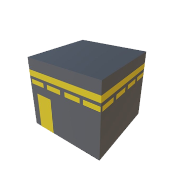 3D Ka'ba model- Free printable for kids